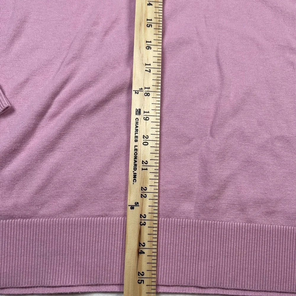 Banana Republic Sweater Men XL Purple Knit Cotton Long Sleeve Crew Neck Pullover